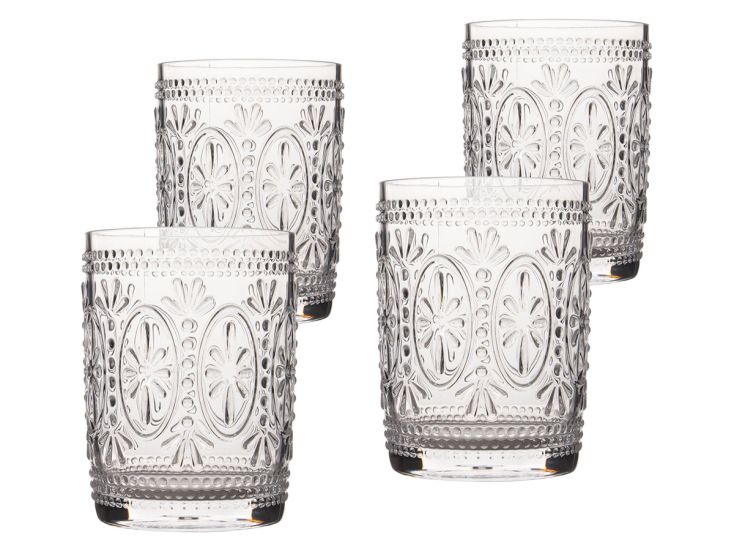 Bo-Camp Sicilian 450 ml set van 4 waterglazen