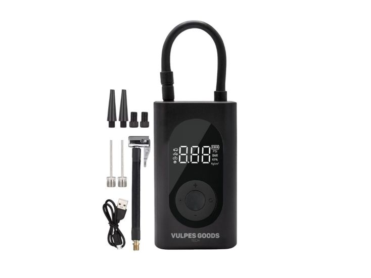 Vulpes Goods elektrische Compressor fietspomp - 6400 mAh