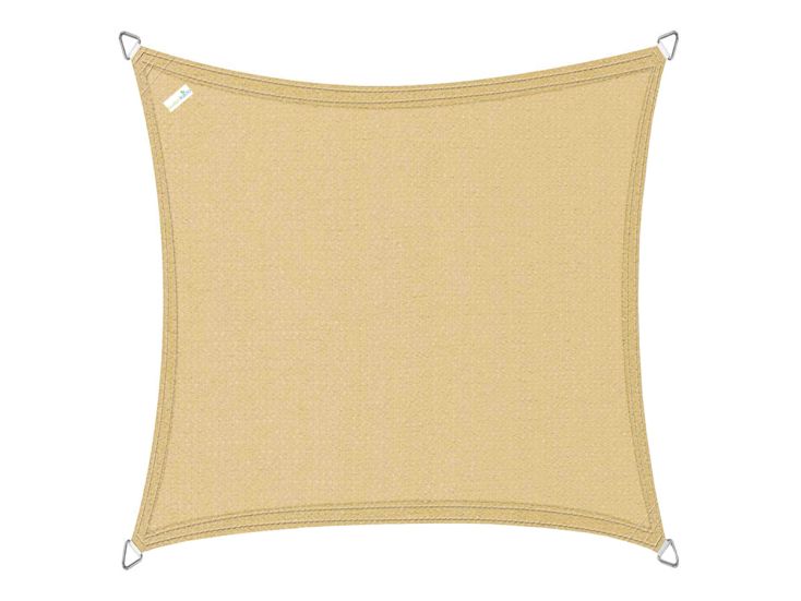 Buitenkado 4.5x4.5 beige HPDE waterdoorlatend schaduwdoek