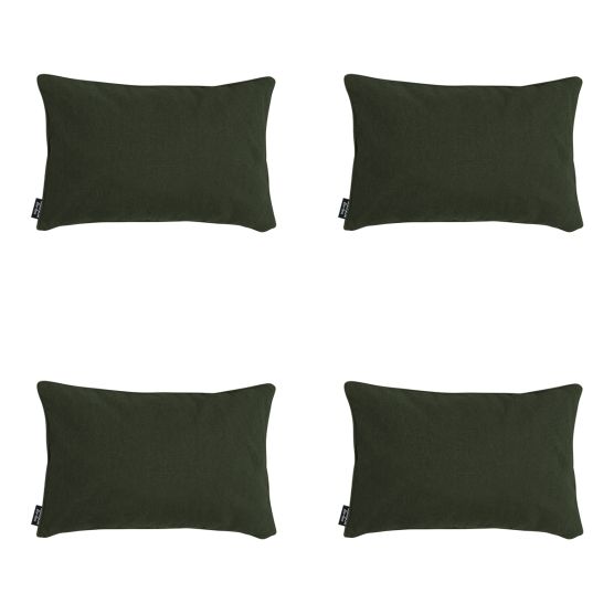 Madison Green canvas eco+ Sierkussen - Set van 4