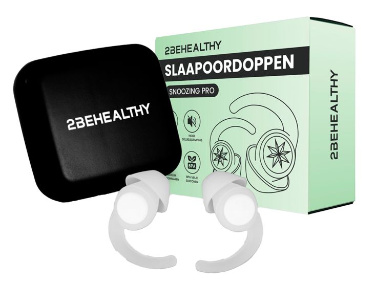 2BEHEALTHY 2-paar slaapoordoppen - White