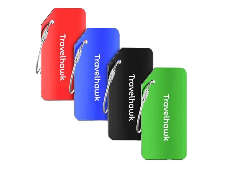 Travelhawk aluminium kofferlabels