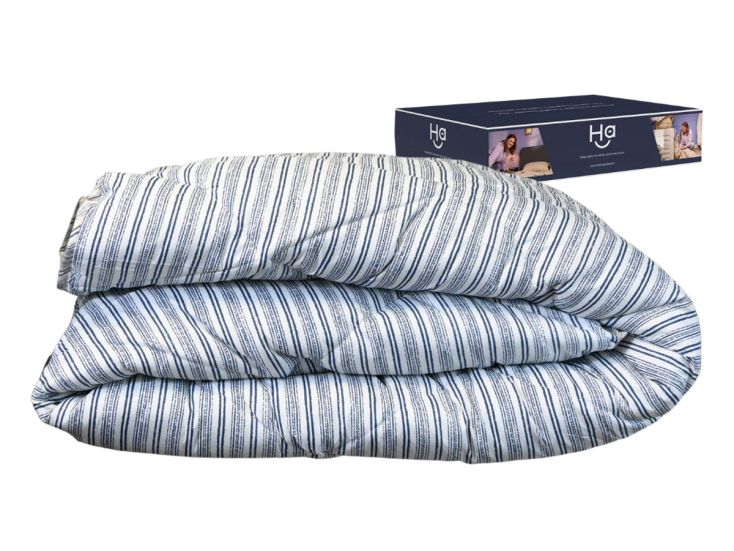 HappyBed Blue stripes All year dekbed - 240x220 cm