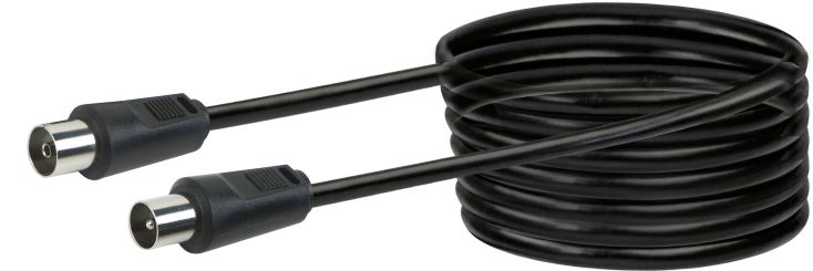 Schwaiger KVK100 10 meter IEC zwarte antennekabel