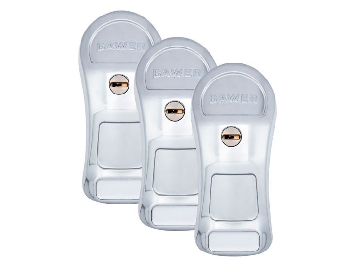 BAWER Armo set van 3 deursloten - Chrome