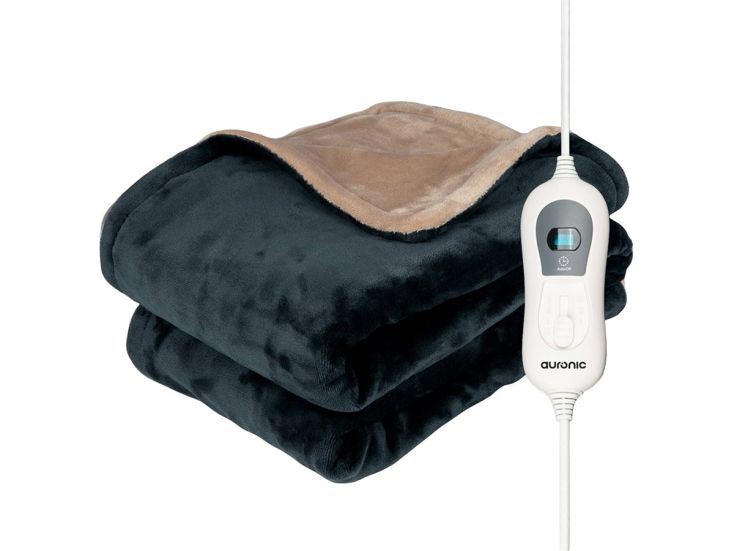 Auronic 1-persoons elektrische deken - Anthracite