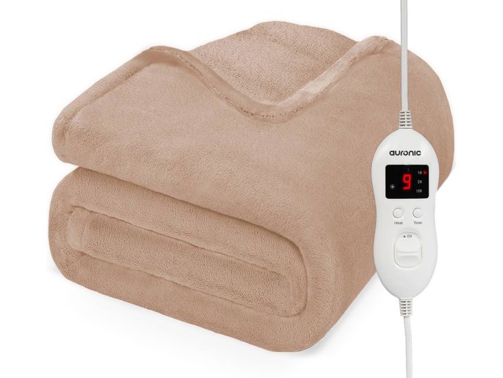 Auronic 2-persoons elektrische deken - Light Brown