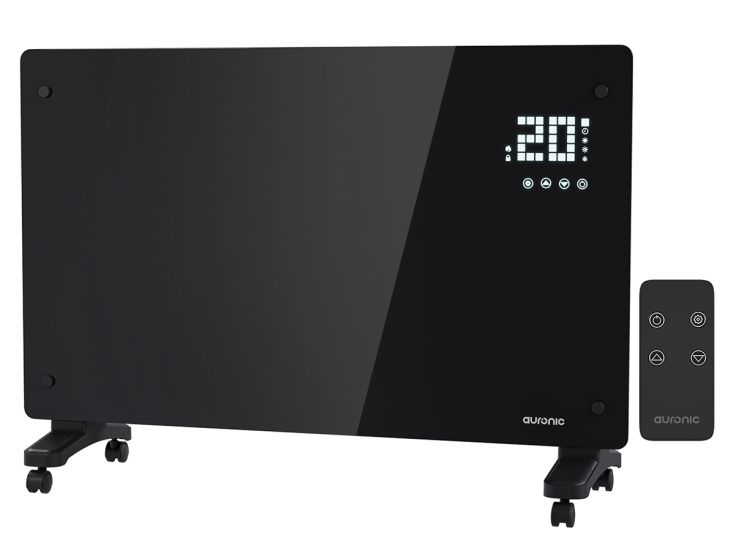 Auronic 2000 watt glazen paneelverwarming - Black