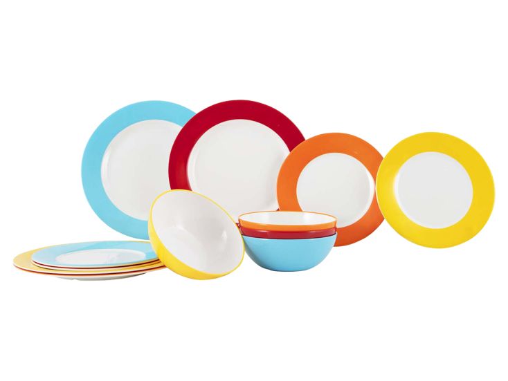Gimex Colour Line 12-delig serviesset - Rainbow