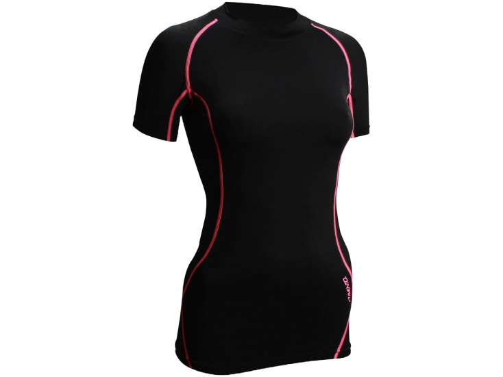 Avento Comfort korte mouw dames compressieshirt - Zwart