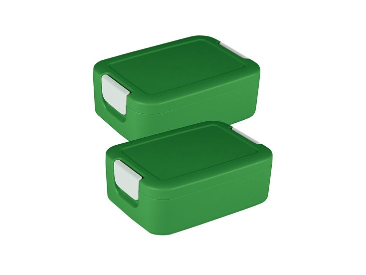 Sunware sigma home food set van 2 broodtrommels - Green