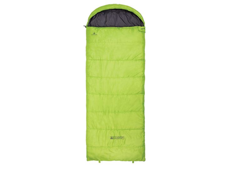 ACAMP Emery 220 x 85 cm slaapzak met capuchon - Lime