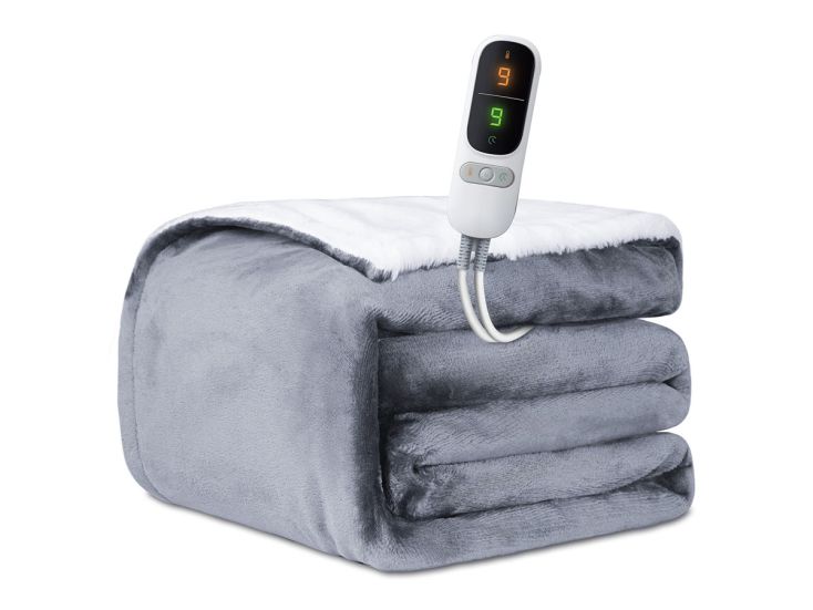 STAUS&BACH Powernap 2 persoons elektrisch deken - Grey