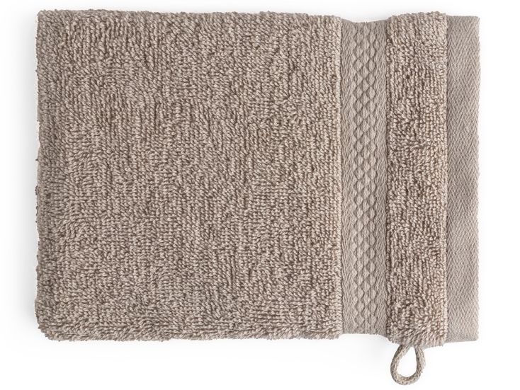 DoubleDry Hotel 16 x 21 cm set van 6 washandjes - taupe