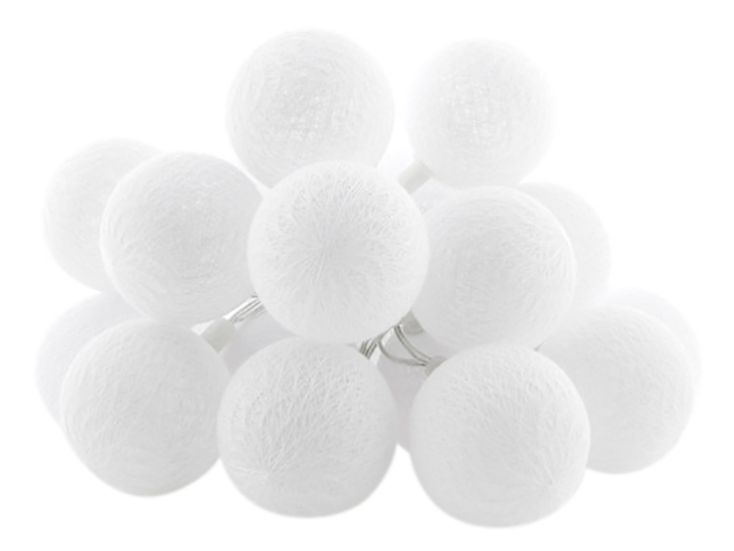 Cotton Ball Lights Outdoor starter kit lichtslinger - Blanco