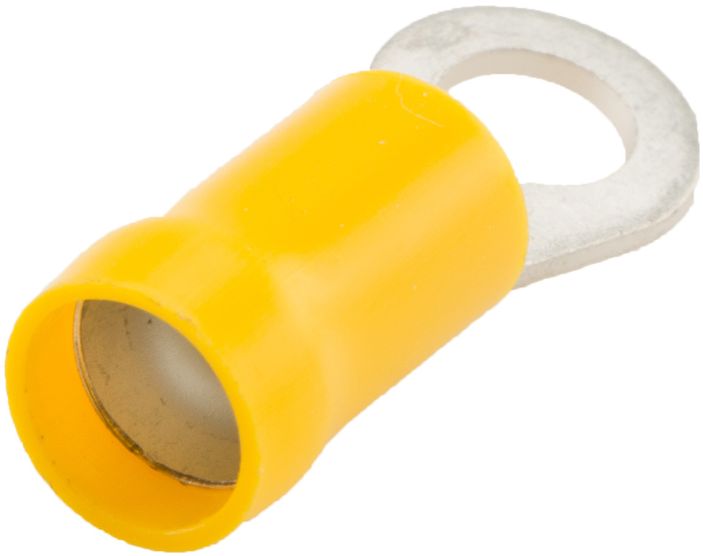 Kabelschoen ring geel set van 5 stuks - 5,3 mm