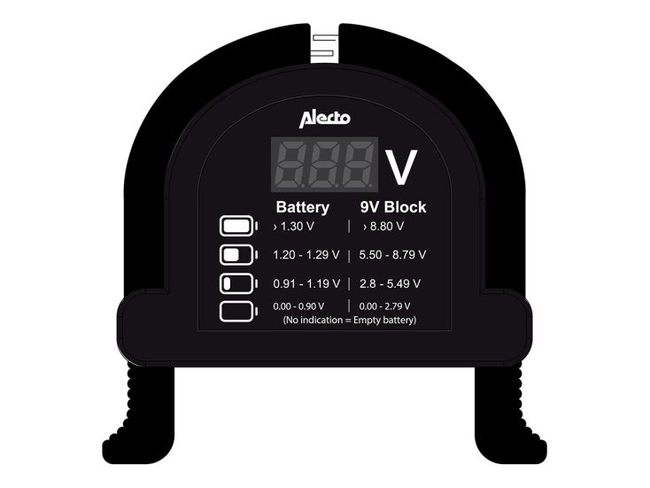 Alecto BTT2 Compacte universele batterijtester