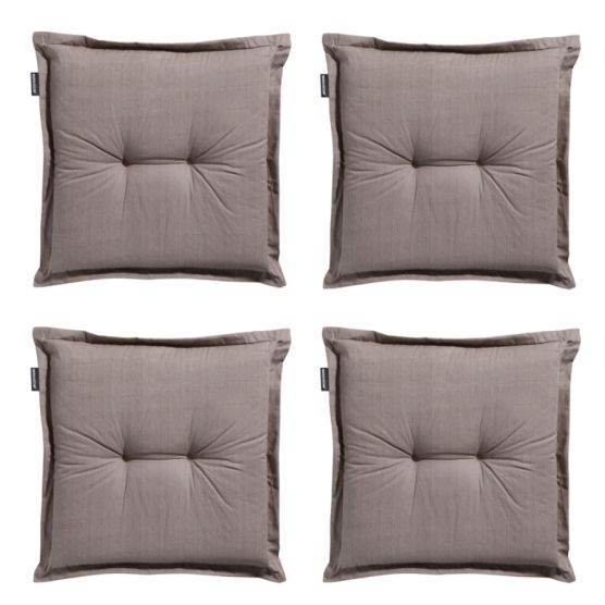 Madison Basic taupe Zitkussen - Set van 4