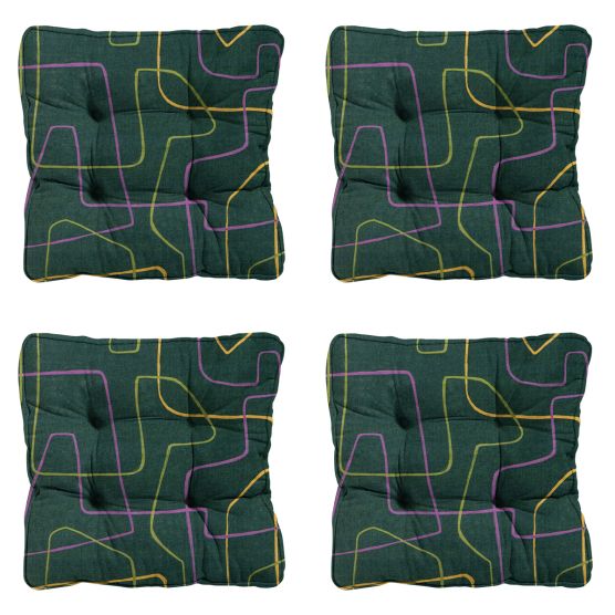 Madison Joah green Zitkussen - Set van 4