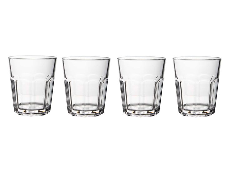 Gimex Solid Line 200 ml set van 4 waterglazen