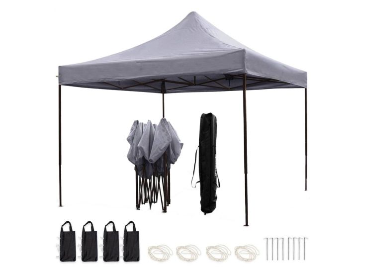 LifeGoods 3x3 m partytent - Dark Grey