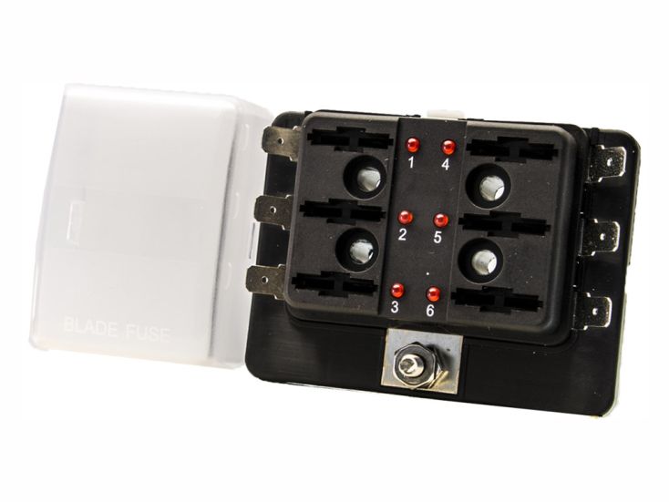 6-weg LED zekering verdeelbox