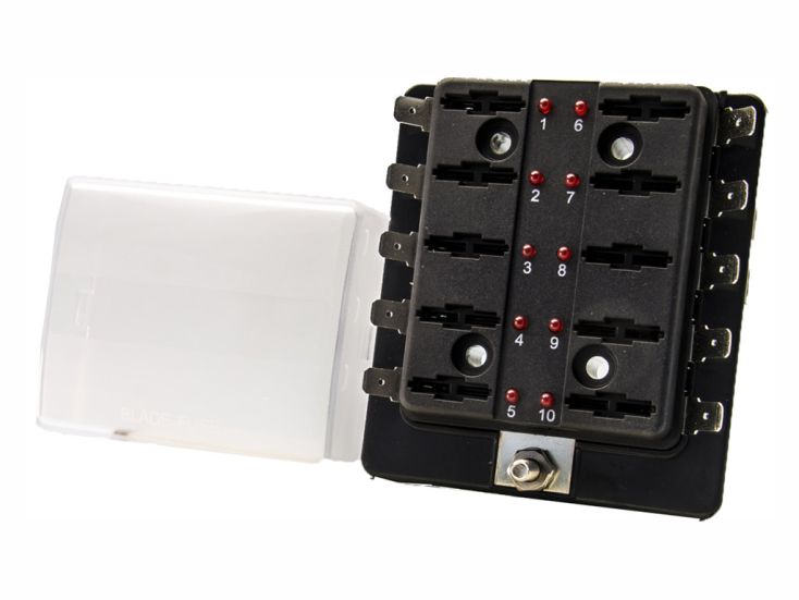 10-weg LED zekering verdeelbox