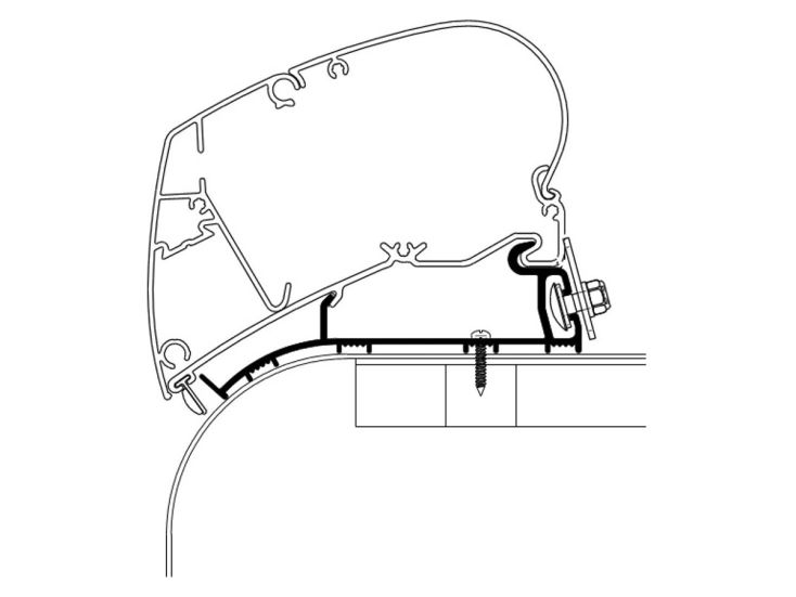 Thule Omnistor Hymer 2013 5,00m adapter