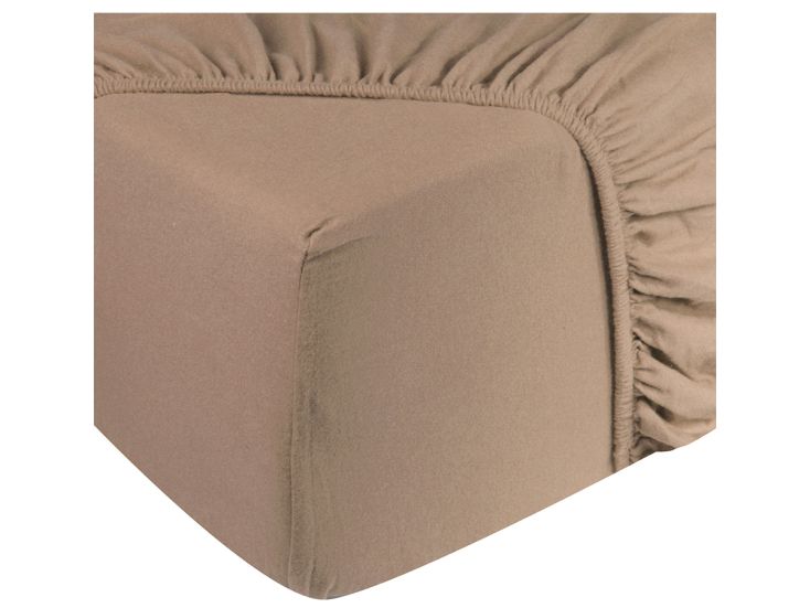 DoubleDry Jersey 180 x 200 cm hoeslaken - Beige