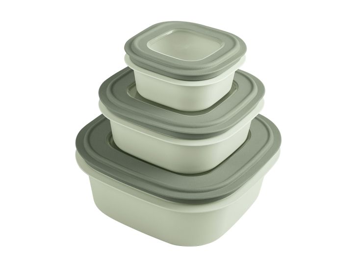 Sunware Sigma home 3-delige set vershoudbakjes - Green