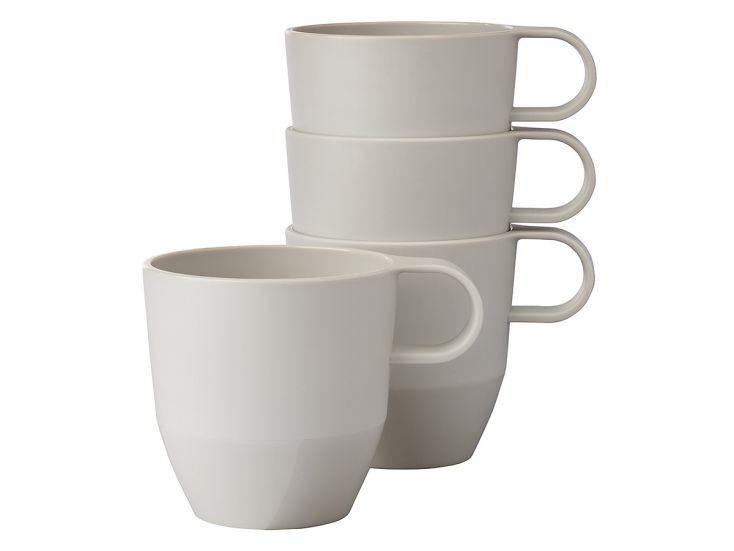 Mepal Silueta 300 ml set van 4 mokken - White