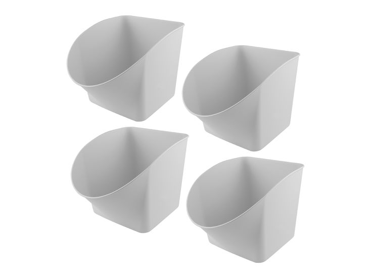 Sunware Sigma home Basic White speelgoedbox - set van 4