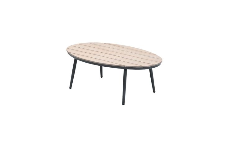 Margriet bijzettafel - ovaal -120x75 cm - light teak VW