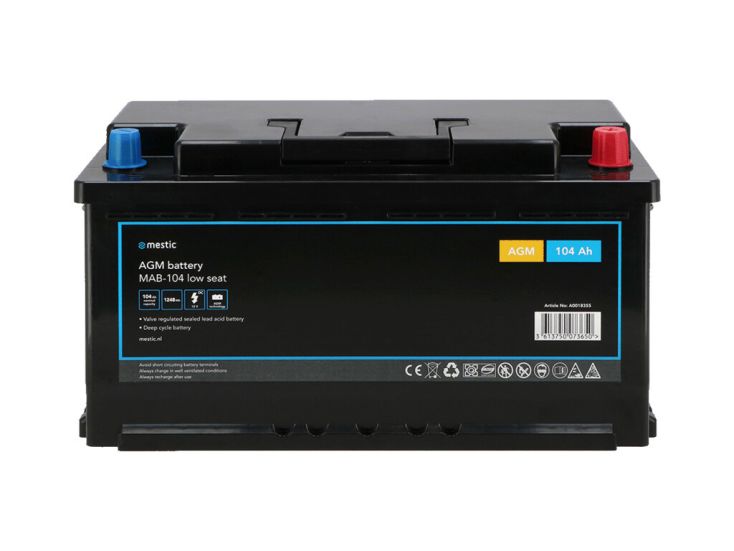 Mestic MAB-104 low seat AGM accu