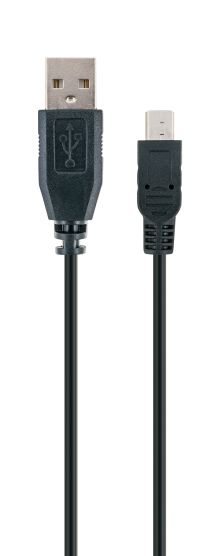Schwaiger CK1522 1,8 meter zwarte USB mini-B kabel
