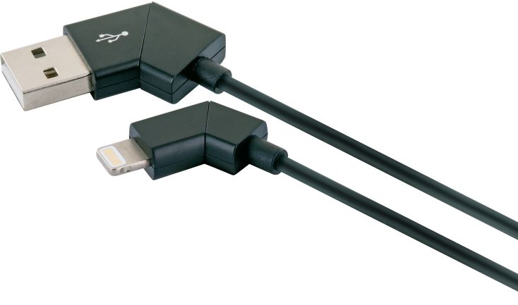Schwaiger USB 2.0 Apple draaibare oplaadkabel