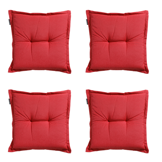 Madison Panama brick red Zitkussen - Set van 4