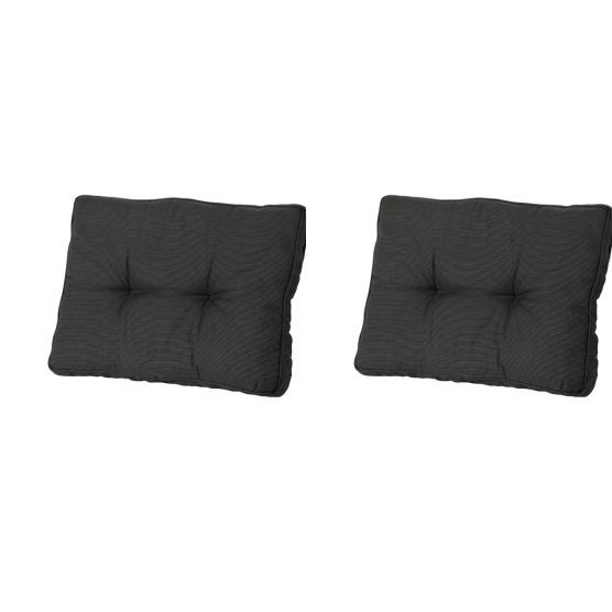 Madison Rib black Zitkussen - Set van 2