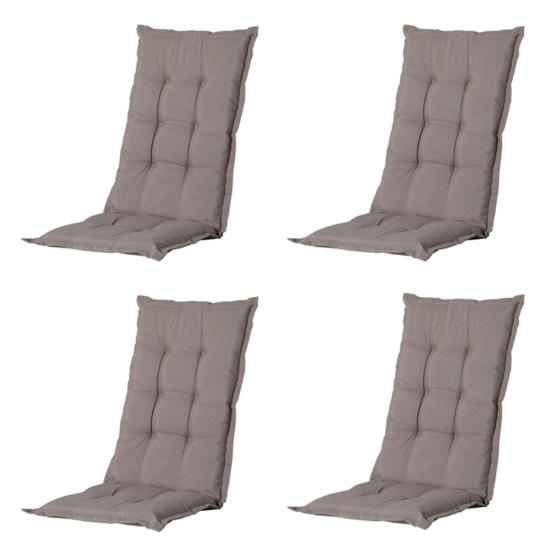Madison Panama jute Tuinstoelkussen - Set van 4