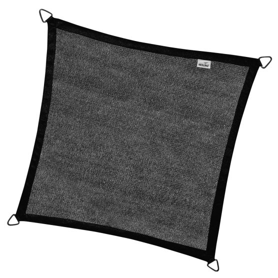 Nesling Coolfit 5.0x5.0 m zwart schaduwdoek