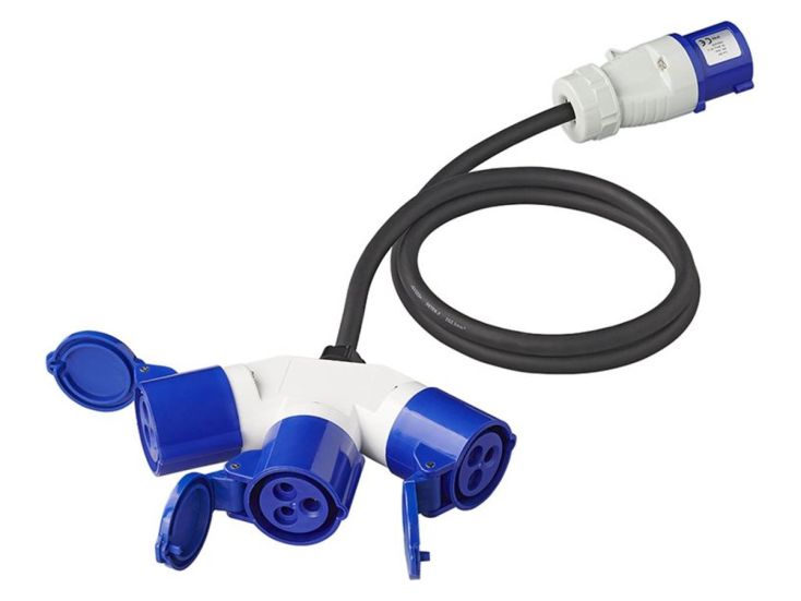 ProPlus 3 x 2,5 mm² CEE 3-weg splitter - 150 cm