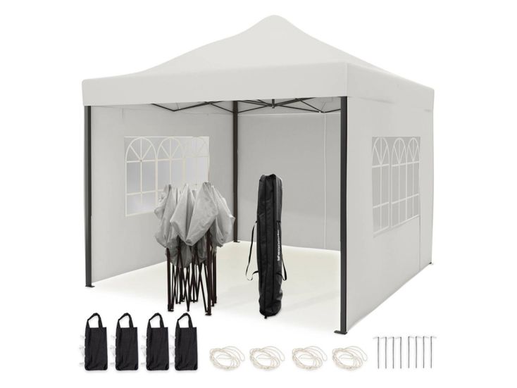 LifeGoods 3x3 m Zijwanden voor partytent - White