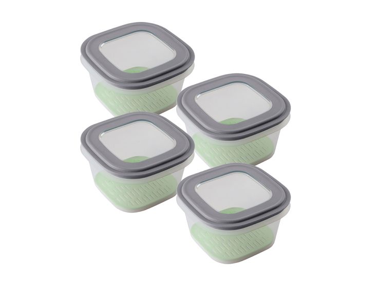 Sunware Sigma home 1,8 liter Grey vershouddoos met tray - 4 stuks