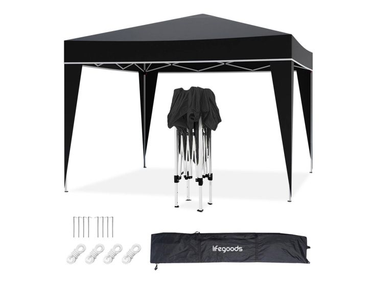 LifeGoods 3x3 m partytent  - Black