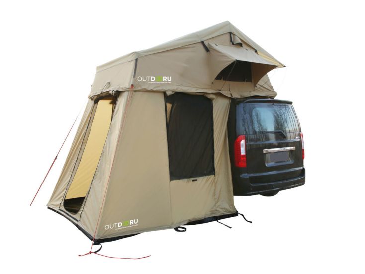 OutdoorU Family 3-persoons daktent met voortent en ladder