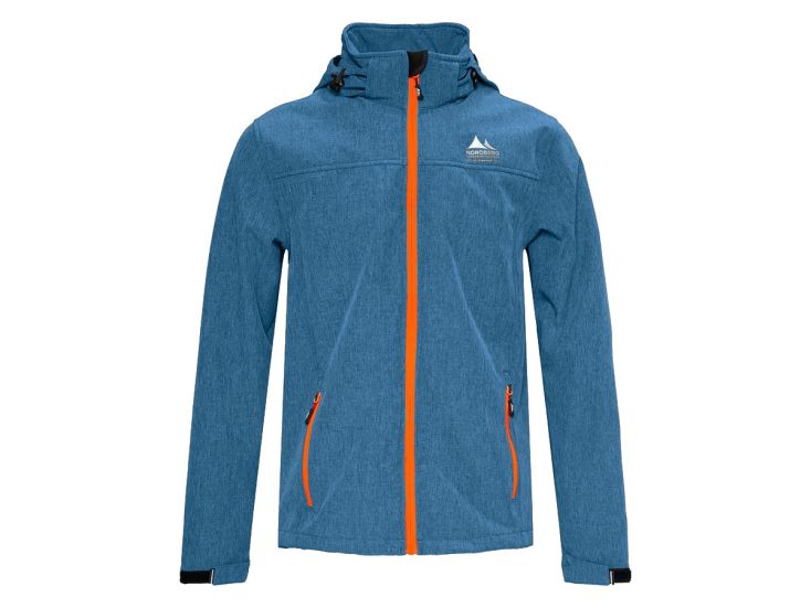 Nordberg Mats Petrol Melange heren softshell jas