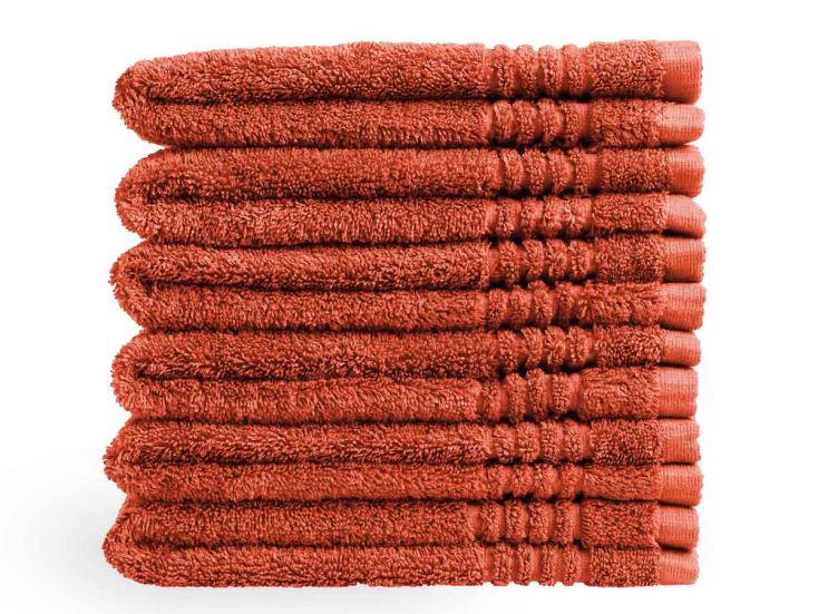 PHLOX Supreme 30 x 50 cm set van 6 gastendoekjes - terracot