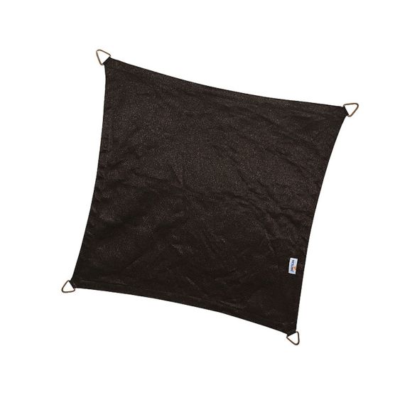 Nesling Coolfit 3,6x3,6m zwart schaduwdoek