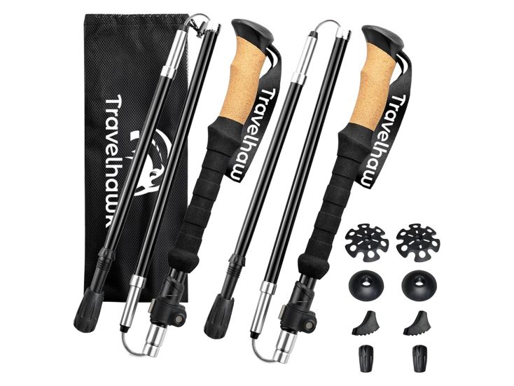 Travelhawk Nordic Walking stokken - Black