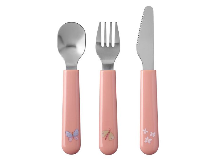 Mepal Mio 3-delig kinderbestekset - Flowers & Butterflies